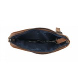 District District Wax Lane Portemonnee Keycase Cognac