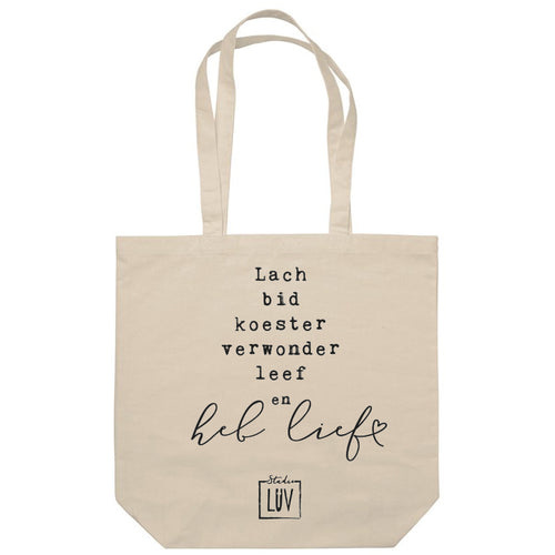 LUV LAB LUV Tas ( Lach, bid, koester, verwonder, leef en heb lief  )