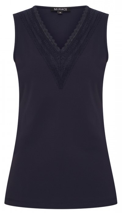 Mi Piace Mi Piace Travel Hemd Kant Dark Blue (XS t/m XXL)