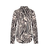 Mi Piace Mi Piace Travel Blouse Zebra Print Black/Kit (XS t/m XXL)