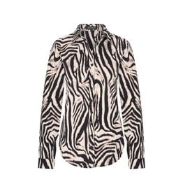 Mi Piace Mi Piace Travel Blouse Zebra Print Black/Kit (XS t/m XXL)