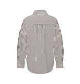 Mi Piace Mi Piace Travel Blouse Oversized Streep Print Dark Blue/Kit (XS t/m XXL)