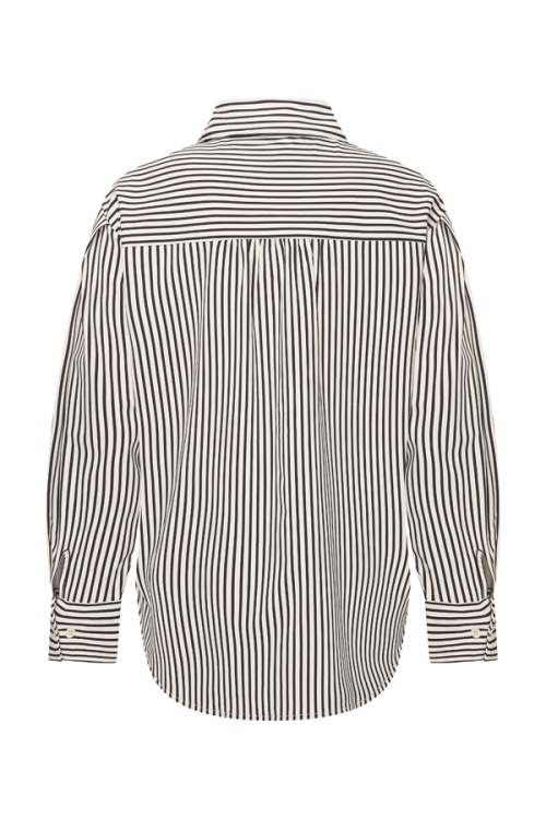 Mi Piace Mi Piace Travel Blouse Oversized Streep Print Dark Blue/Kit (XS t/m XXL)