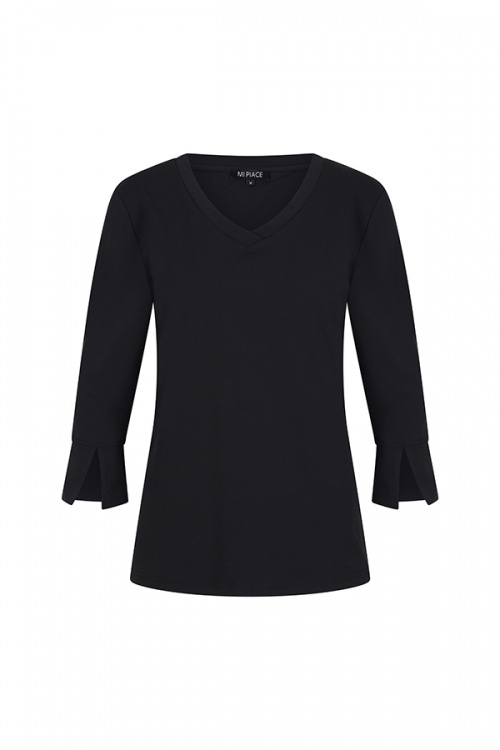 Mi Piace Mi Piace Travel Top 3/4 Mouw Black (XS t/m XXL)