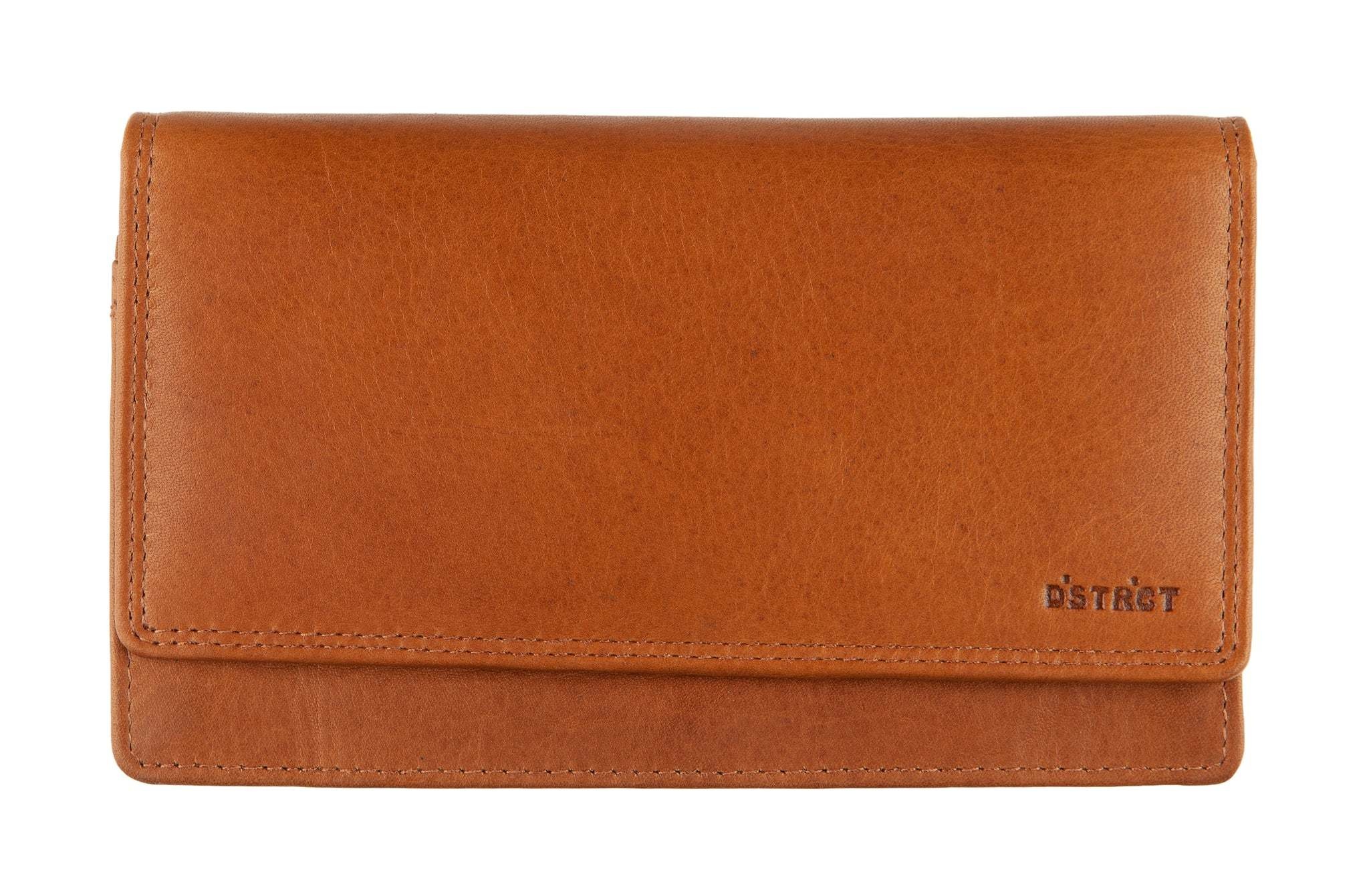 District District Wax lane portemonnee Ladies purse Cognac