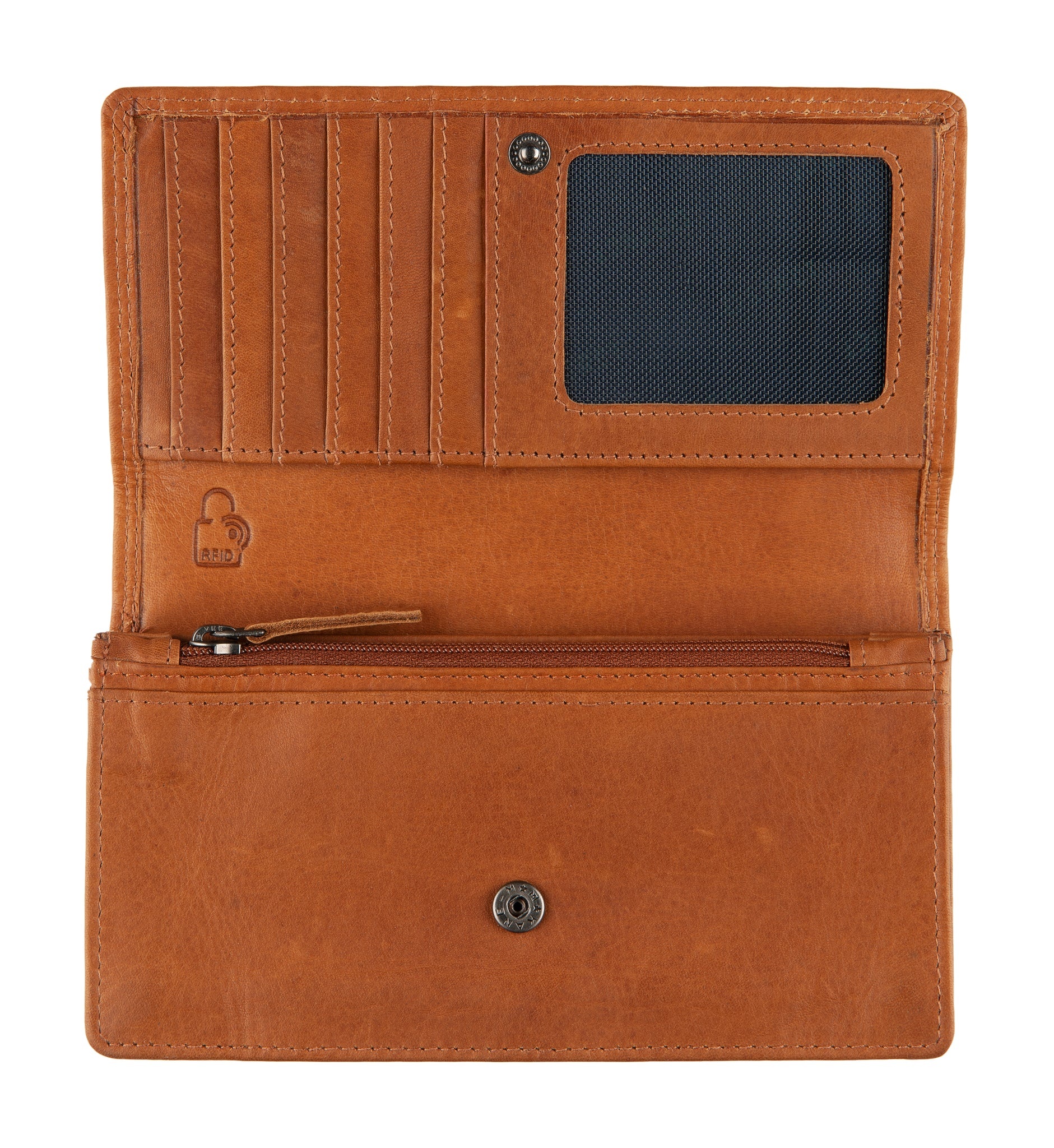 District District Wax lane portemonnee Ladies purse Cognac