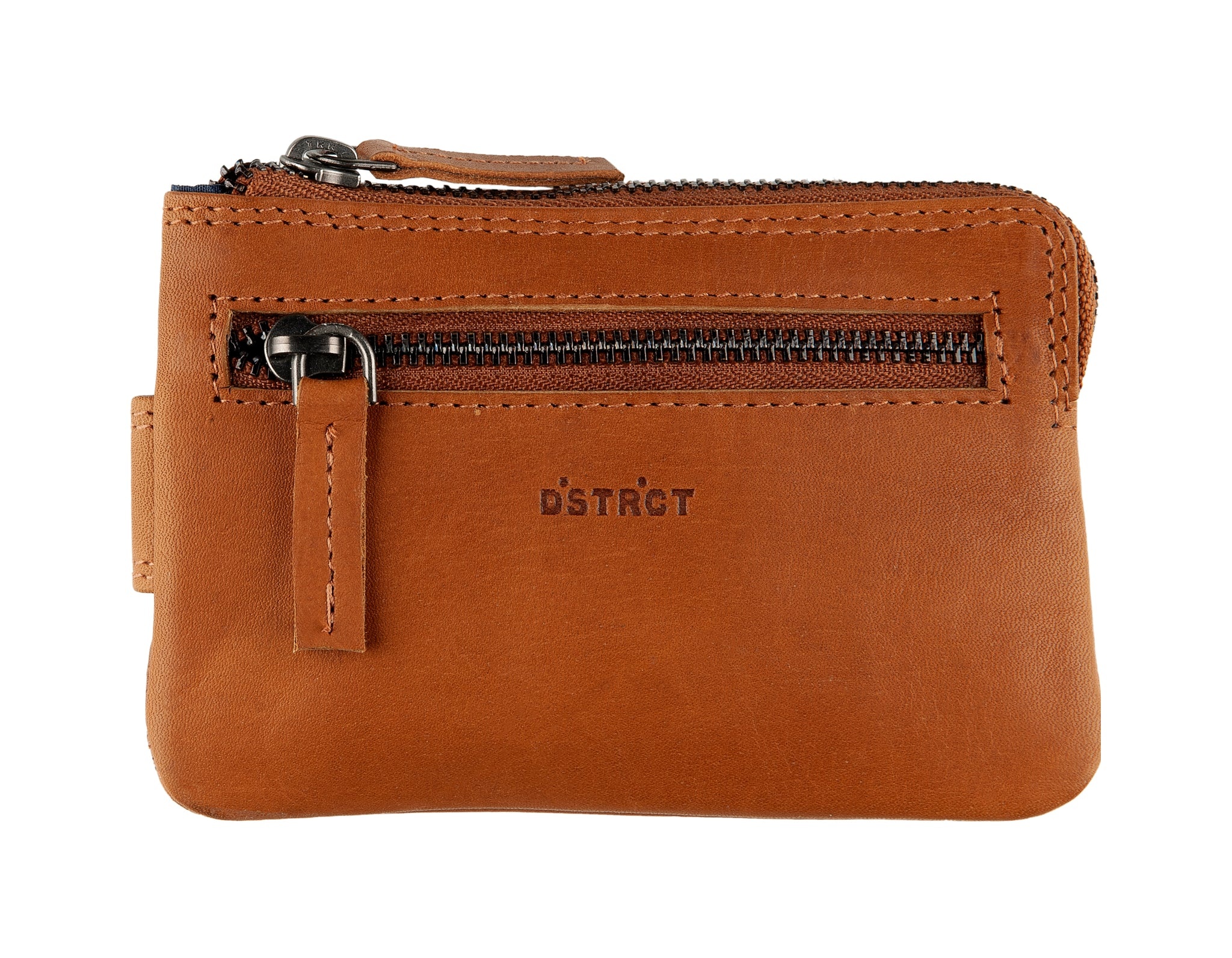 District DSTRCT Wax Lane Portemonnee Keycase cc Holder Cognac
