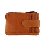 District DSTRCT Wax Lane Portemonnee Keycase cc Holder Cognac