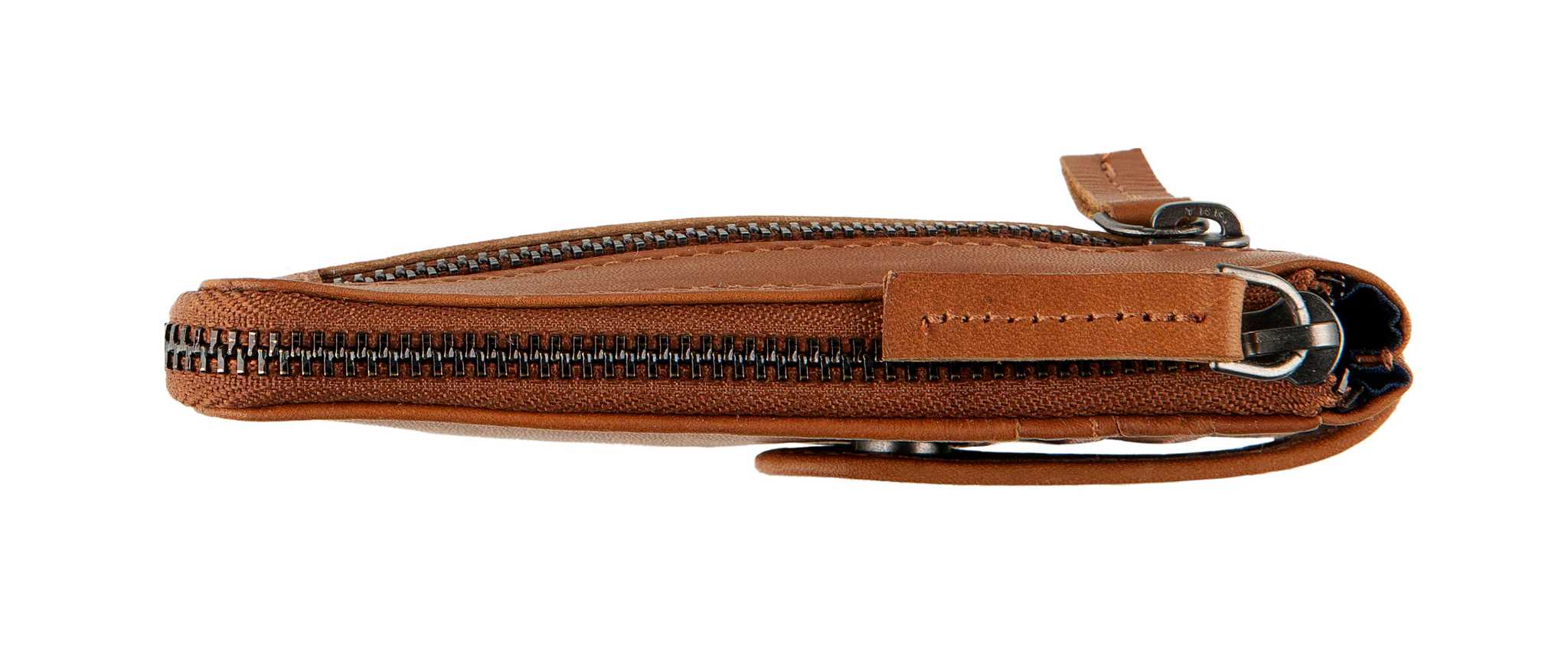 District DSTRCT Wax Lane Portemonnee Keycase cc Holder Cognac