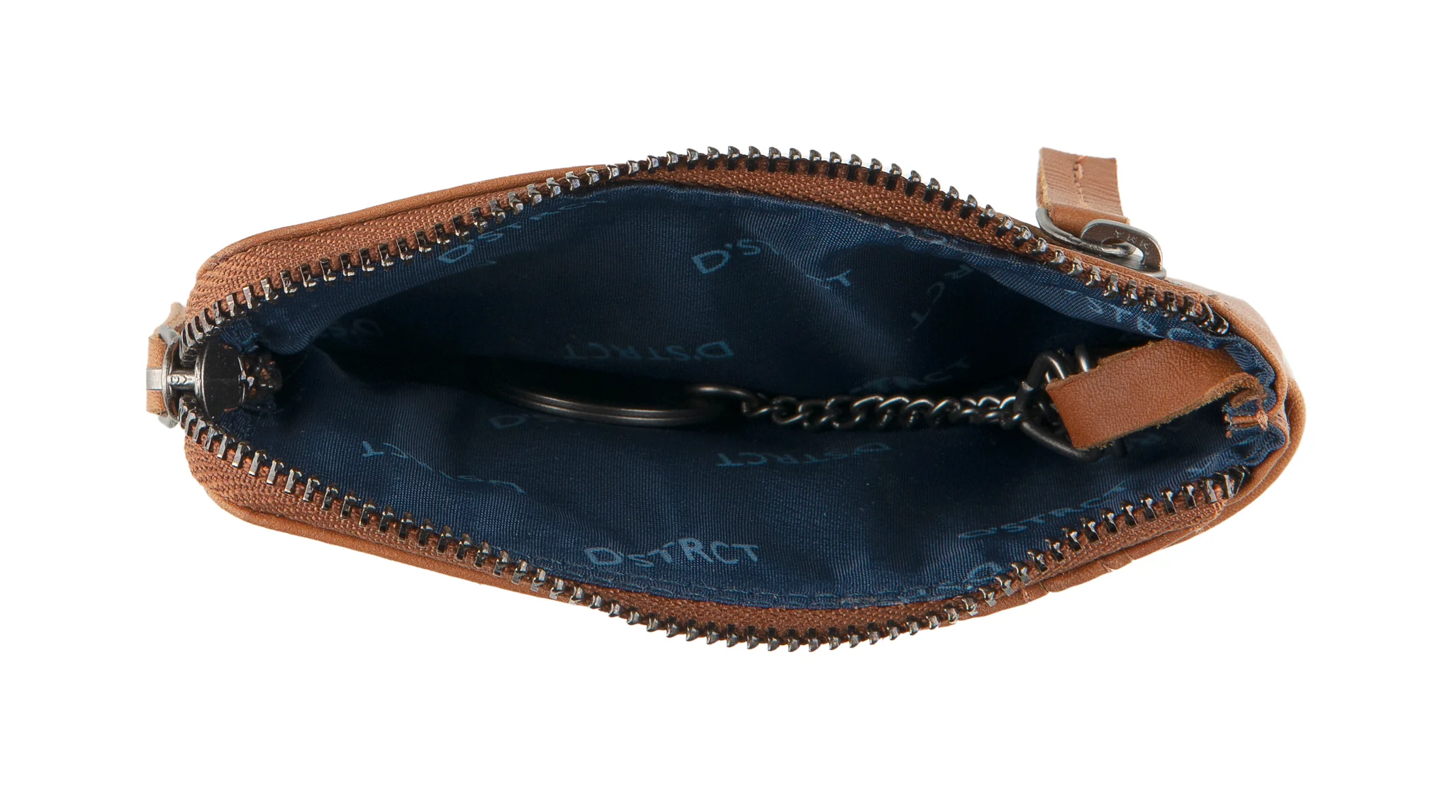 District DSTRCT Wax Lane Portemonnee Keycase cc Holder Cognac