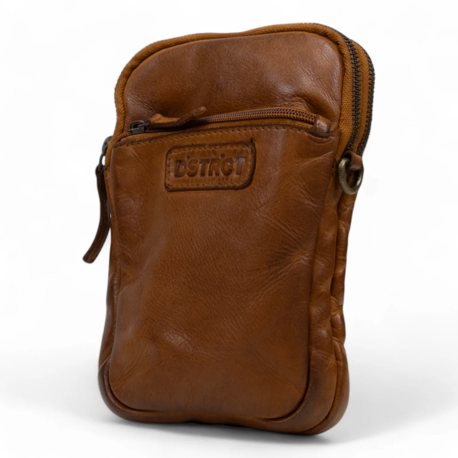 District District Schoudertas Telefoontasje Harrington Road Cognac