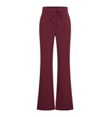 Mi Piace Mi Piace Travel Broek Straight Burgundy (XS t/m XXL)