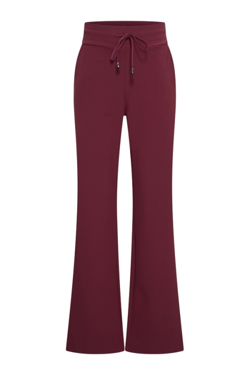 Mi Piace Mi Piace Travel Broek Straight Burgundy (XS t/m XXL)