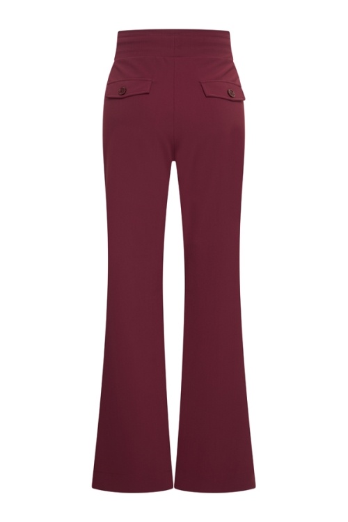 Mi Piace Mi Piace Travel Broek Straight Burgundy (XS t/m XXL)