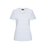 Mi Piace  T-Shirt V-Neck Stripe Lavender (M t/m XL)