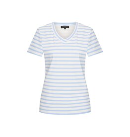 Mi Piace  T-Shirt V-Neck Stripe Lavender (M t/m XL)