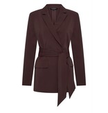 Mi Piace Mi Piace Blazer Belted Espresso ( S t/m XL)