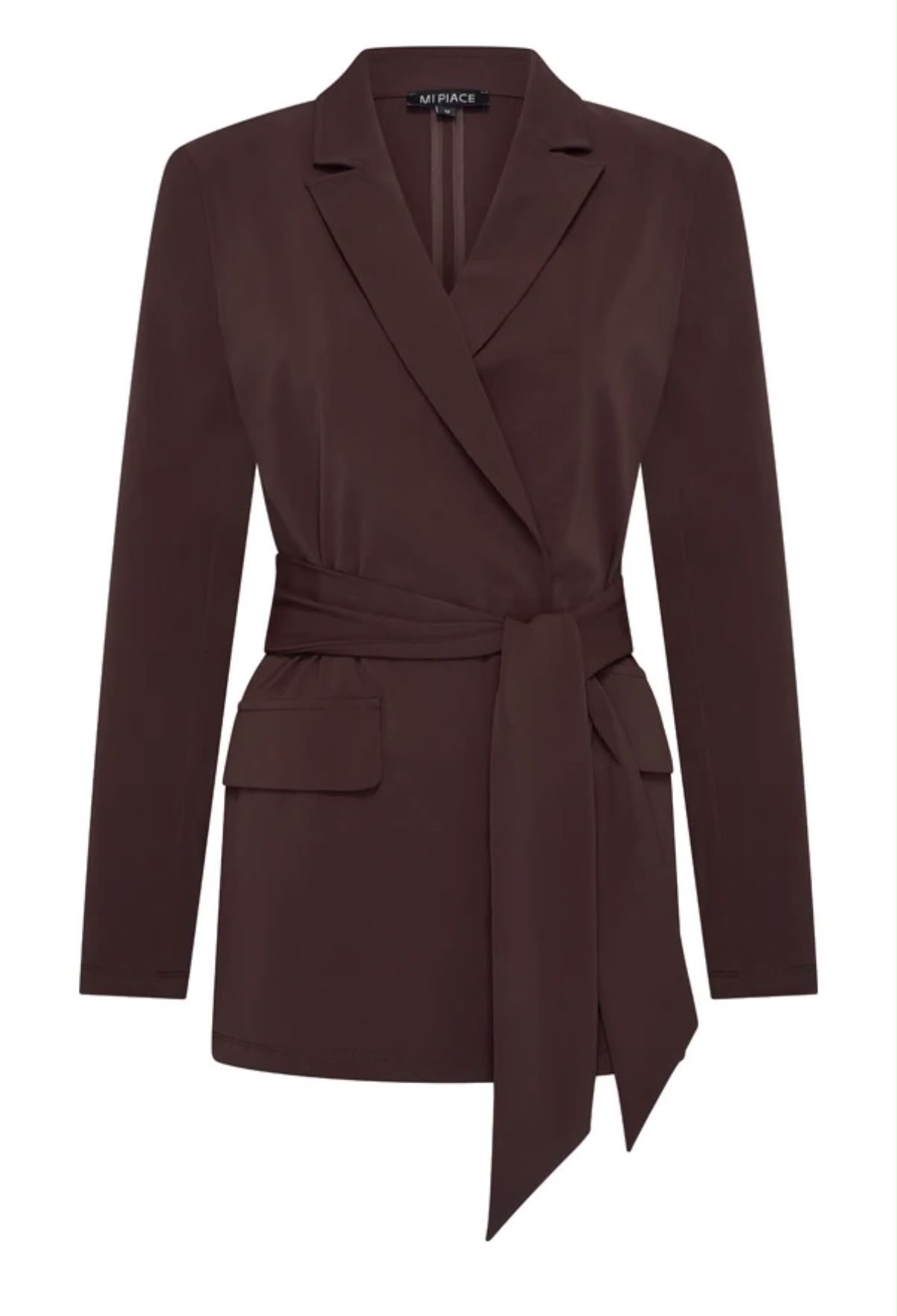 Mi Piace Mi Piace Blazer Belted Espresso ( S t/m XL)