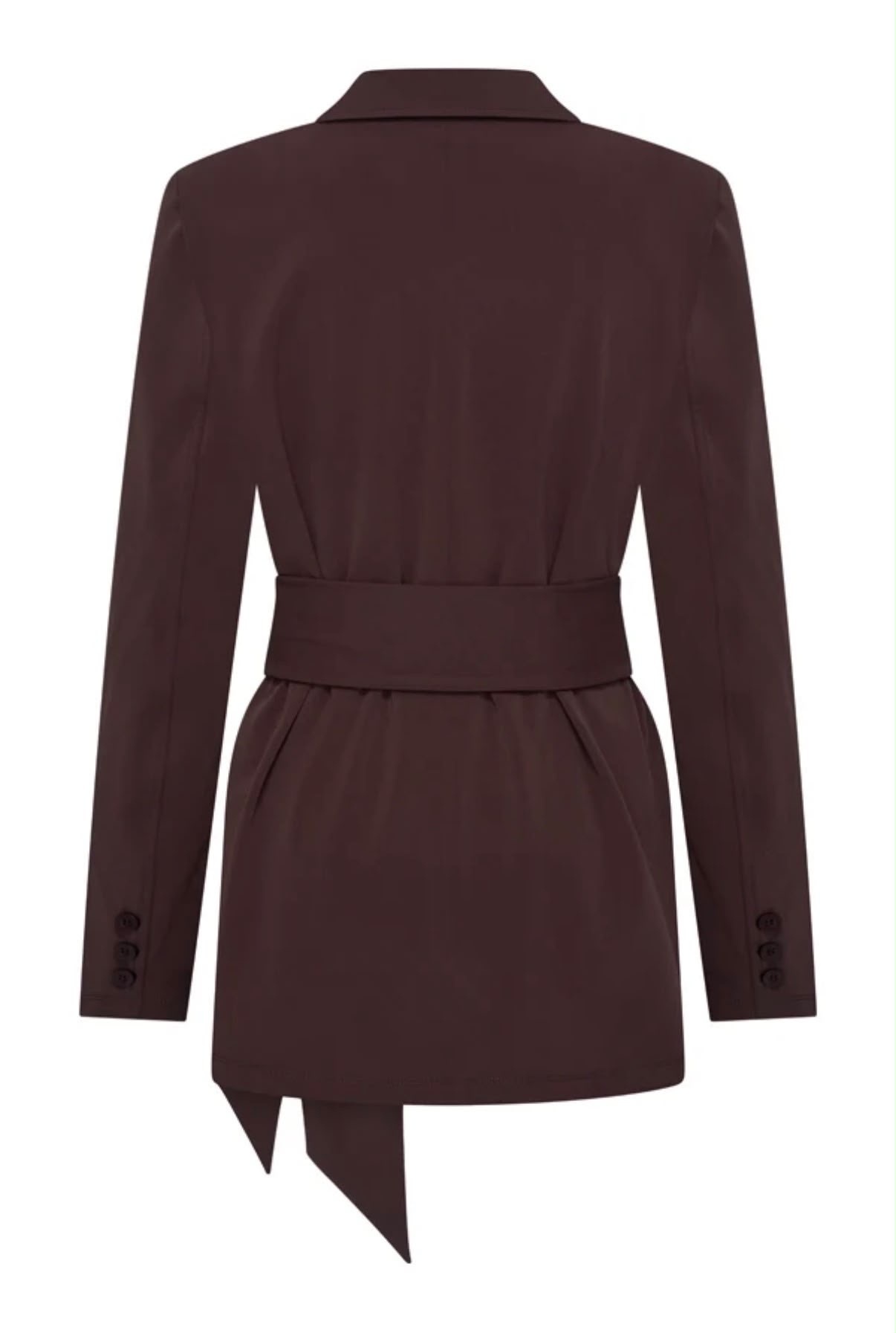 Mi Piace Mi Piace Blazer Belted Espresso ( S t/m XL)