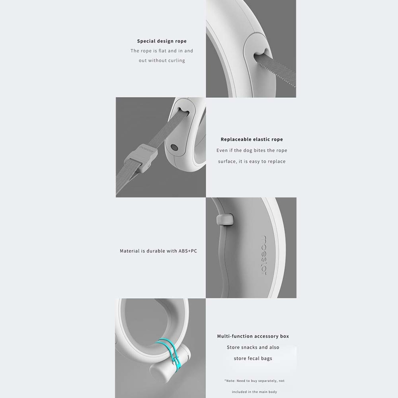 Xiaomi Xiaomi MOESTAR UFO Hondenriem met LED-Verlichting