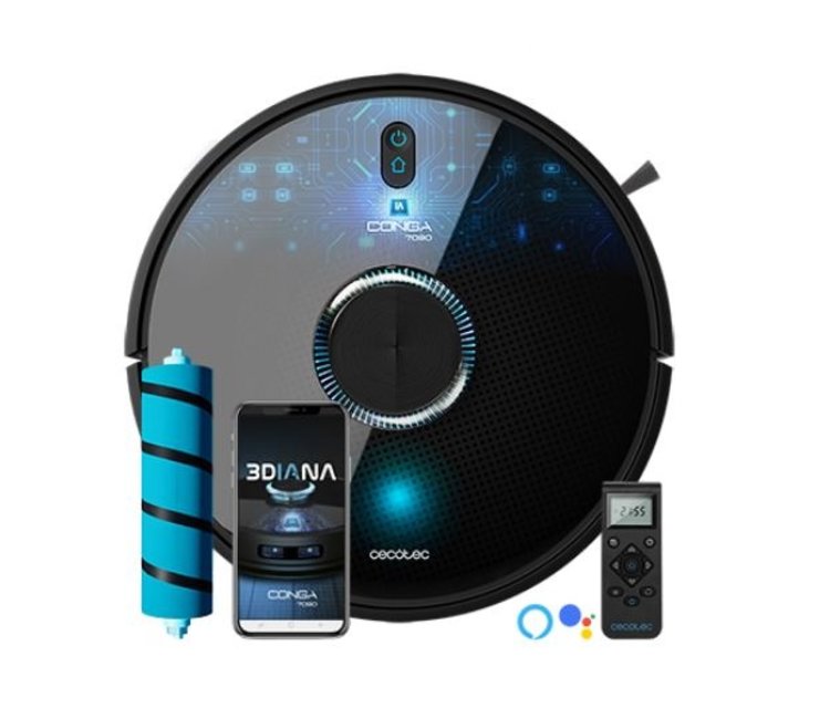 Cecotec Robot vacuum cleaner Conga 8090 Ultra. Laser technology, scrub,  vacuum and sweep at once, maximum power 10.000 Pa, Jalisco brush, APP, pet  brush, remote control - AliExpress