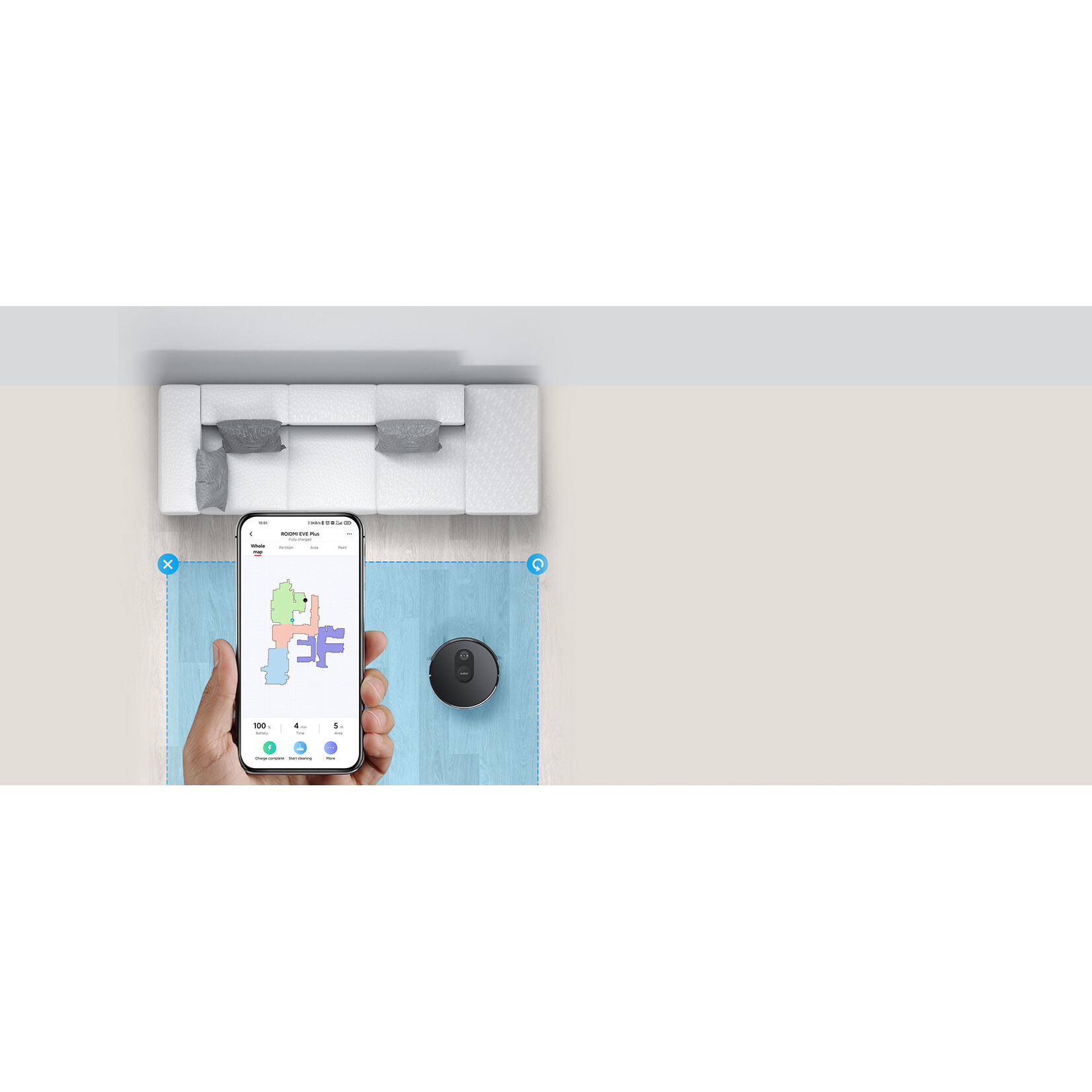 Roidmi Roidmi EVE Plus met Smart Base