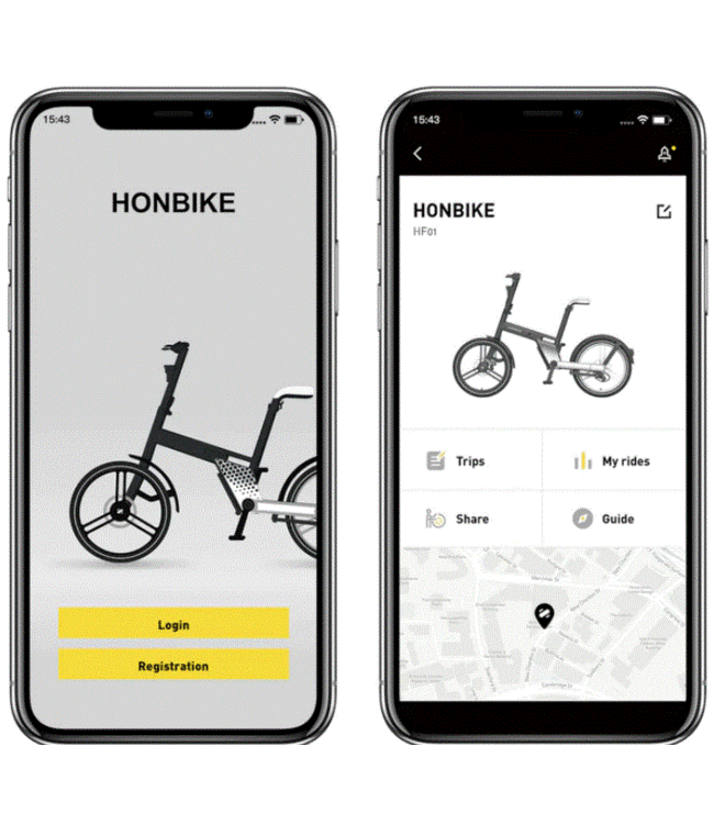 Honbike HONBIKE UNI4 Black  (herstelling aan huis)