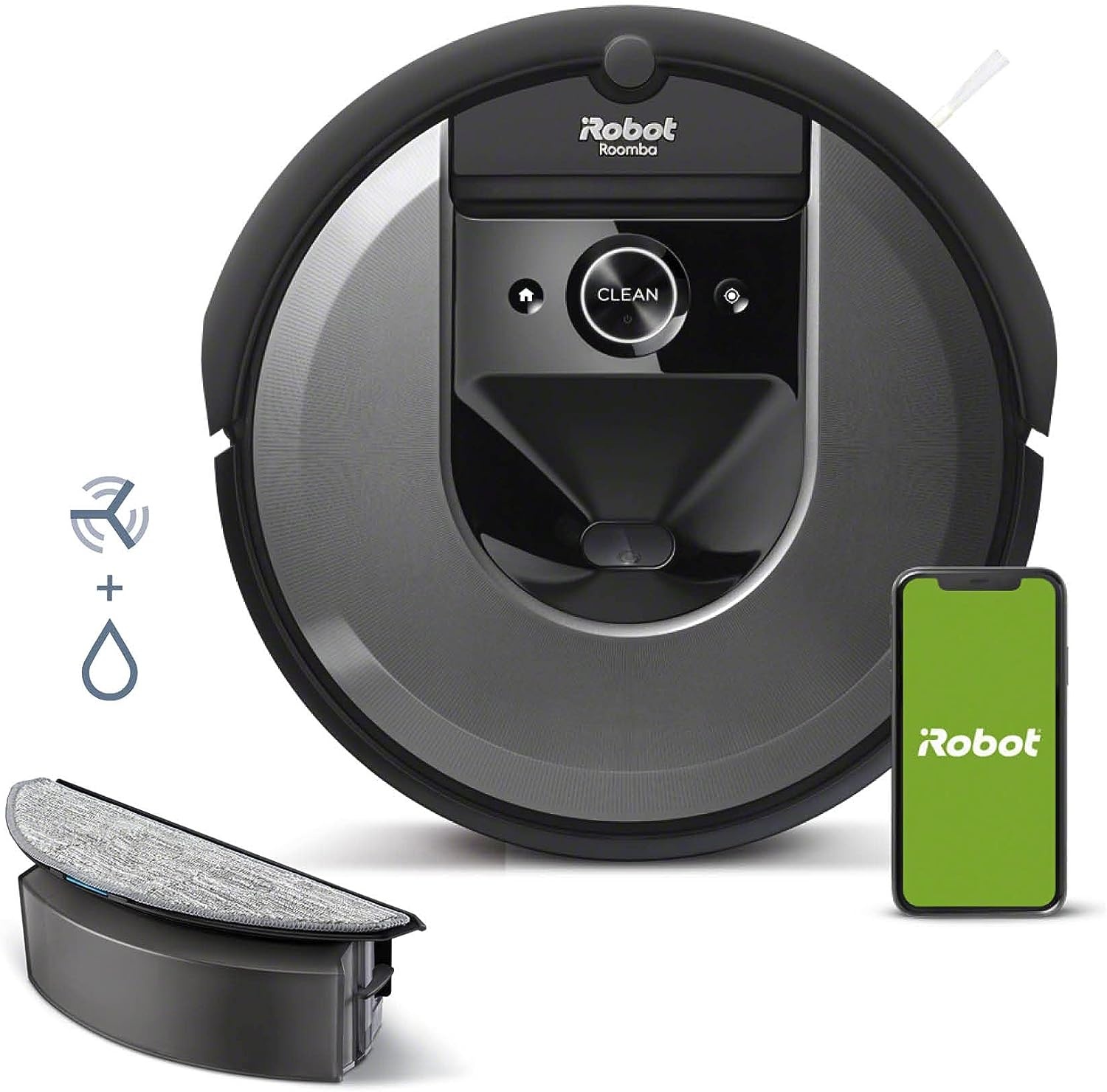 iRobot Roomba Combo i8+ Robot Aspirador y Friegasuelos + Estación Base