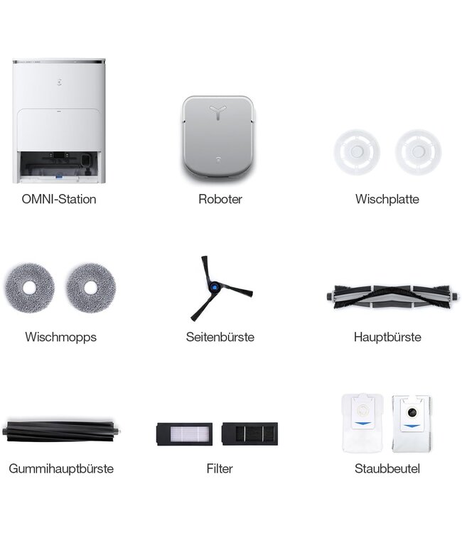 Ecovacs  Ecovacs Deebot X2 Omni  Wit