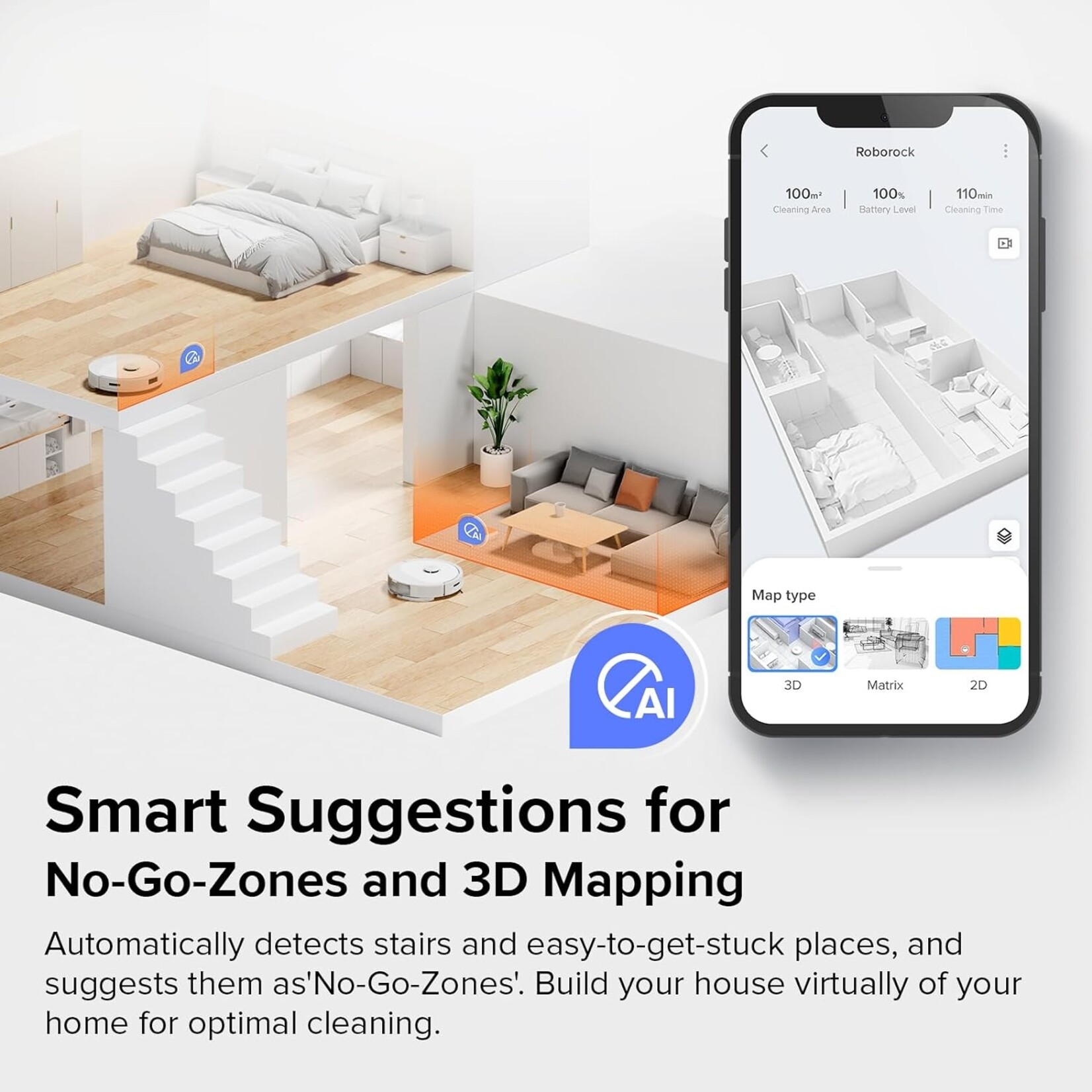 Roborock Roborock Q8 Max Blanc