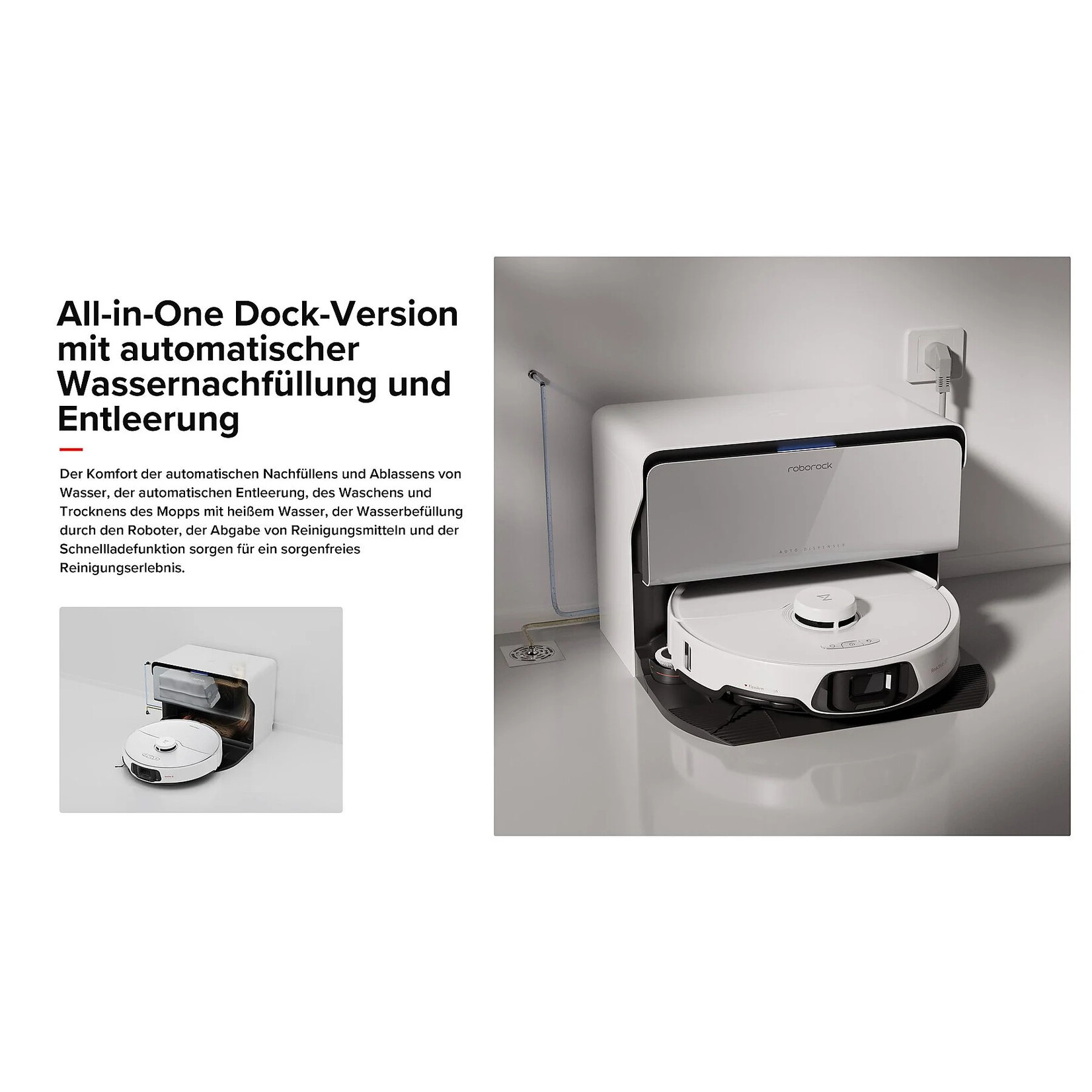 Roborock Roborock S8 MaxV Ultra met wateraansluiting