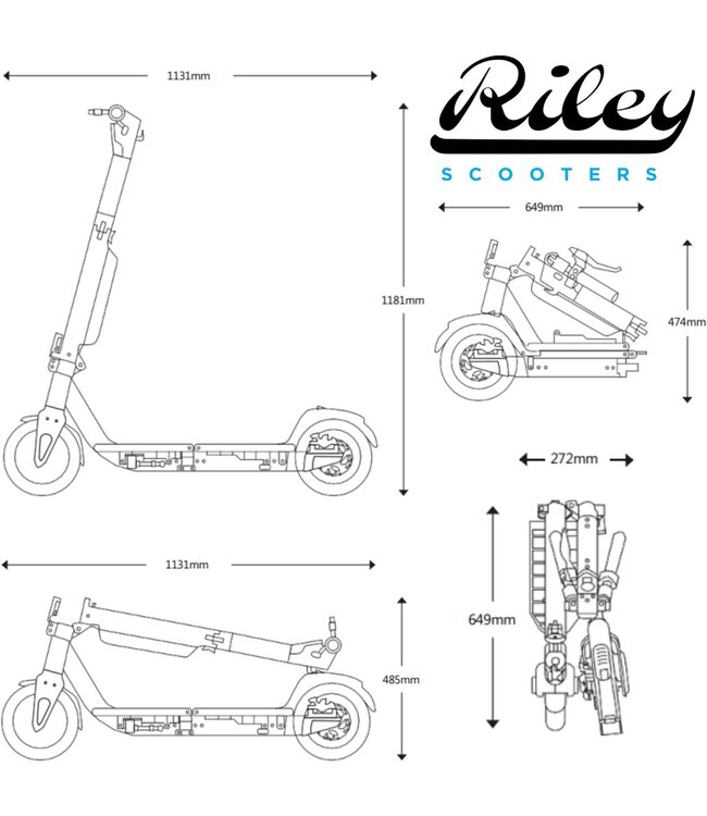 Riley Riley foldable scooter RS3