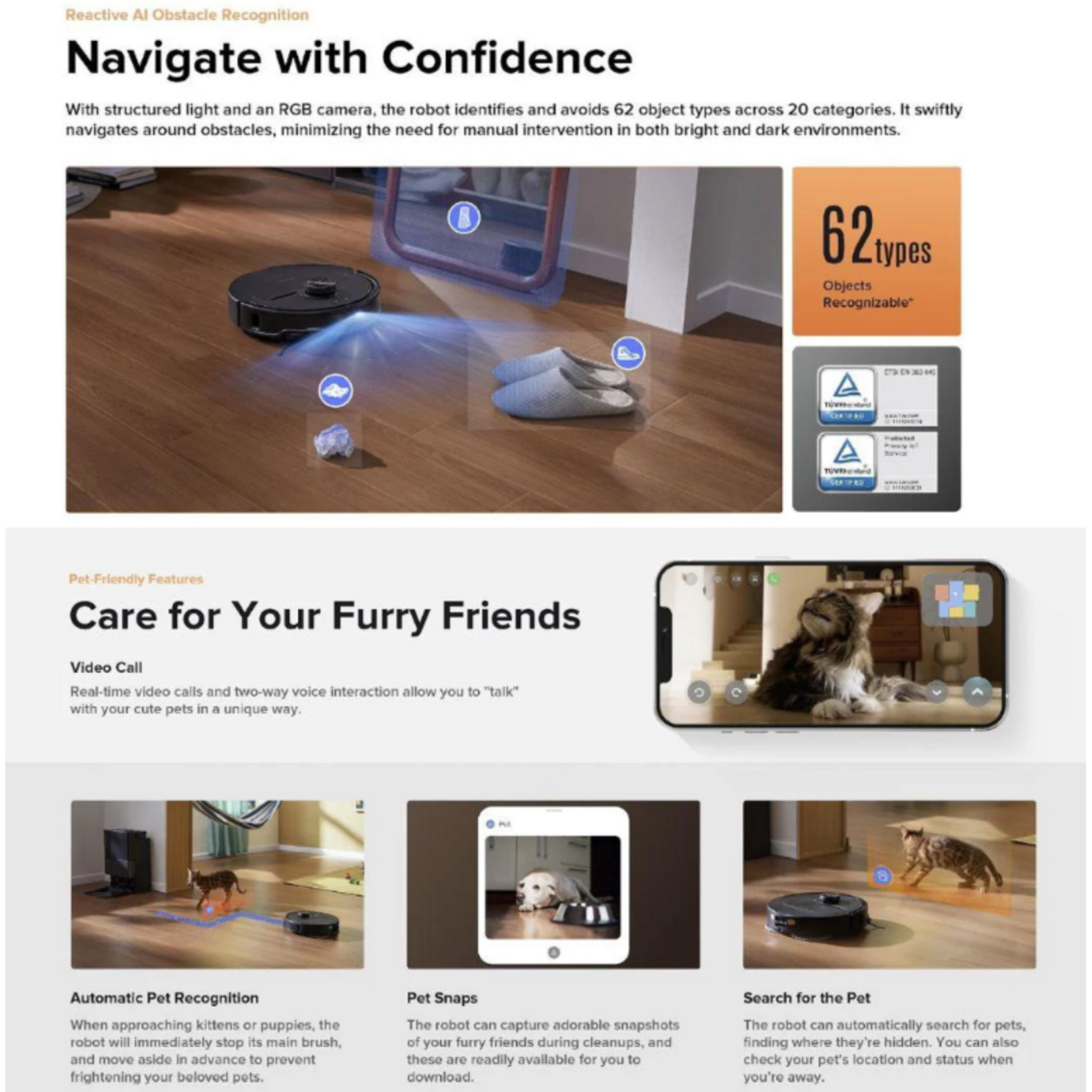 Roborock Roborock  Q Revo Master Blanc