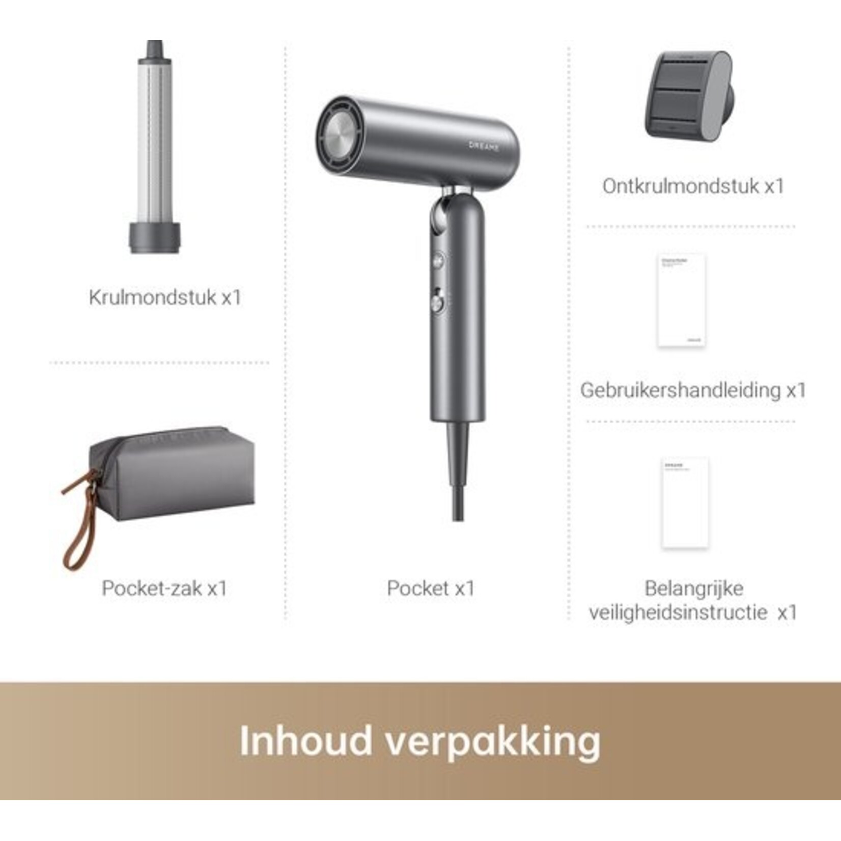 Dreame Tech Dreame Pocket Zilver