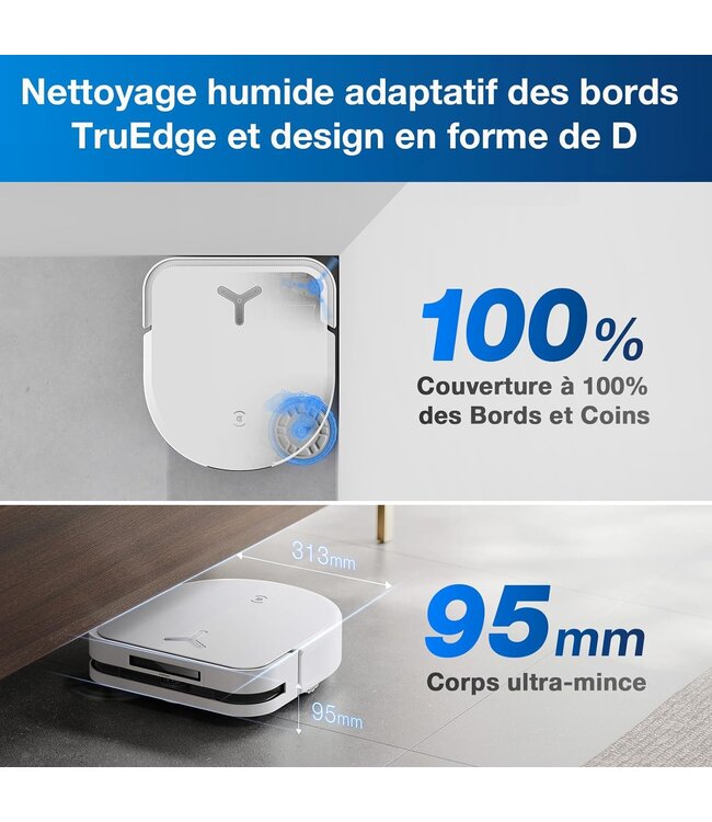 Ecovacs  Ecovacs Deebot X5 combi Blanc