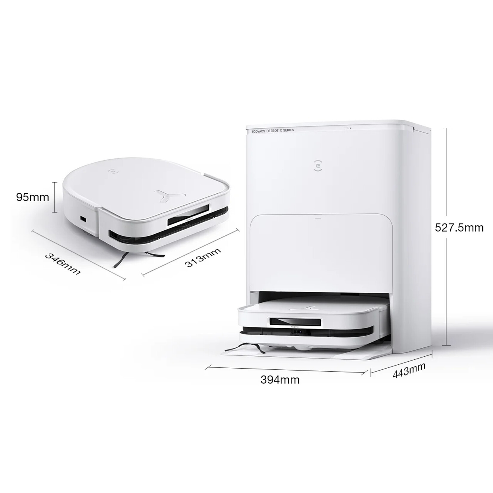 Ecovacs  Ecovacs Deebot X5 combi Blanc