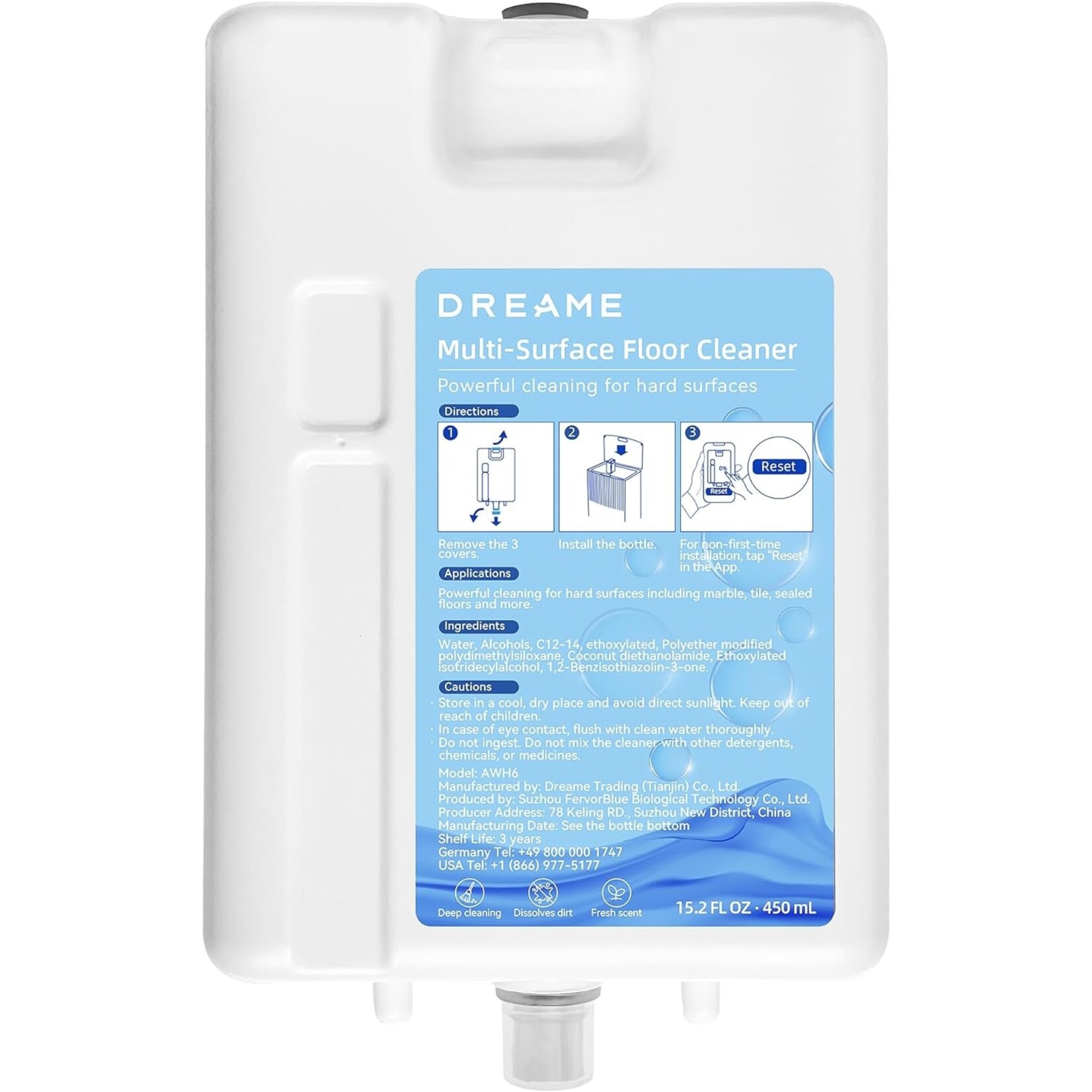 Dreame Tech Dreame Multi-Surface Floor Cleaner 450ml for L20 Ultra/L20 Ultra complete