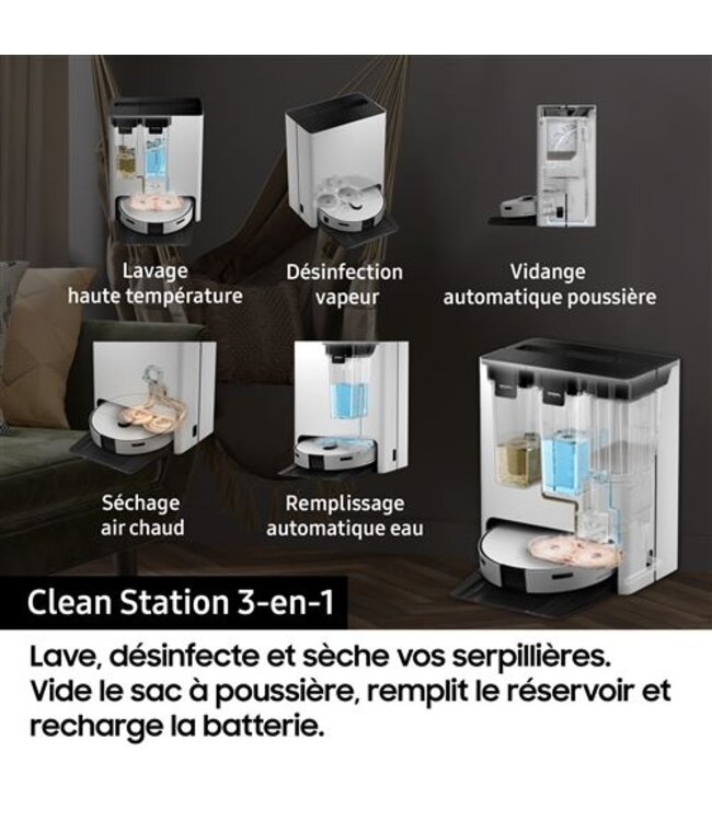 Samsung Samsung Bespoke Jet Bot Combo AI Steam  VR7MD97714G/WA