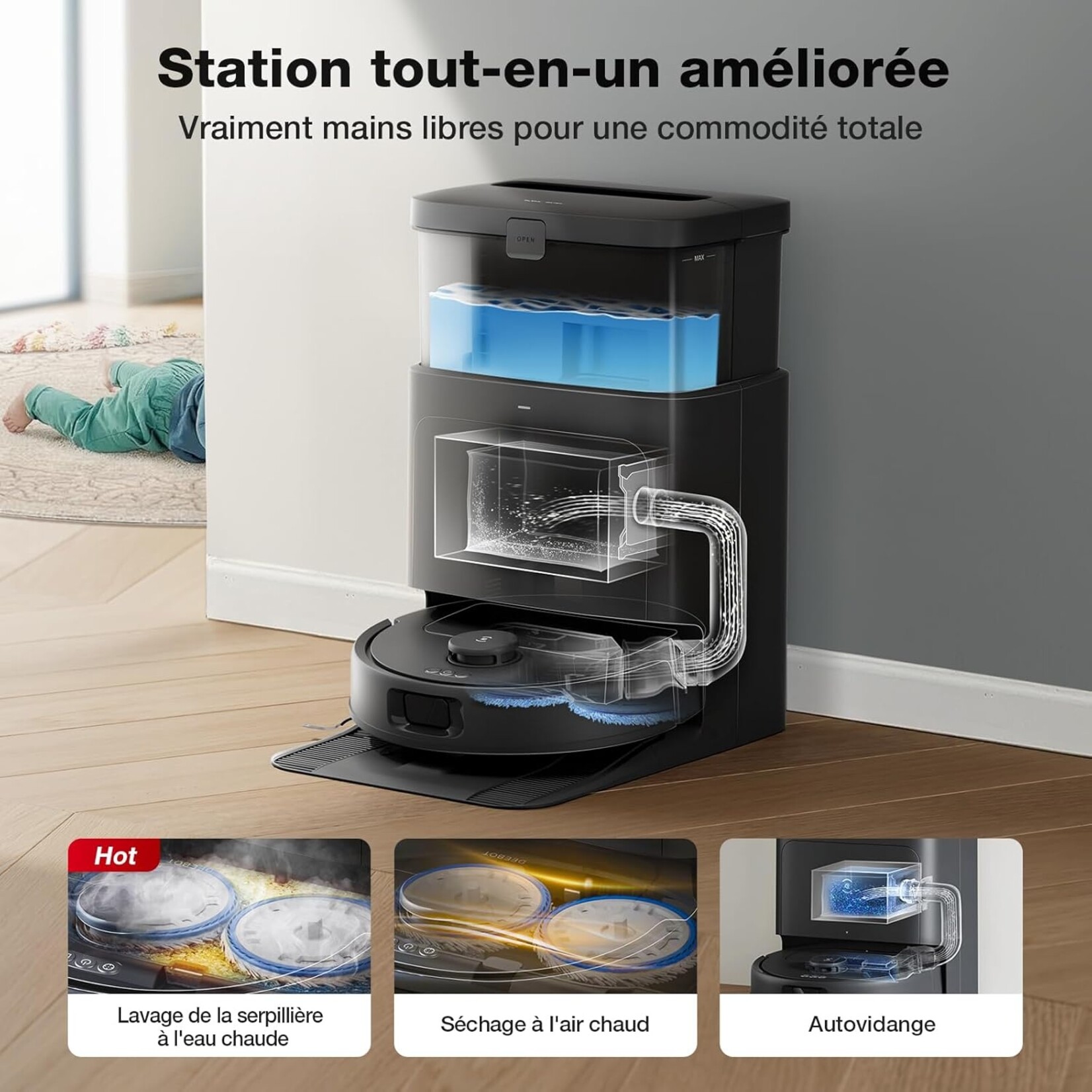 Ecovacs Ecovacs Deebot N30 Pro Omni  Black