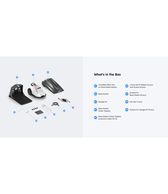 Terramow TerraMow  S1200 (Garage inclus): notre choix!