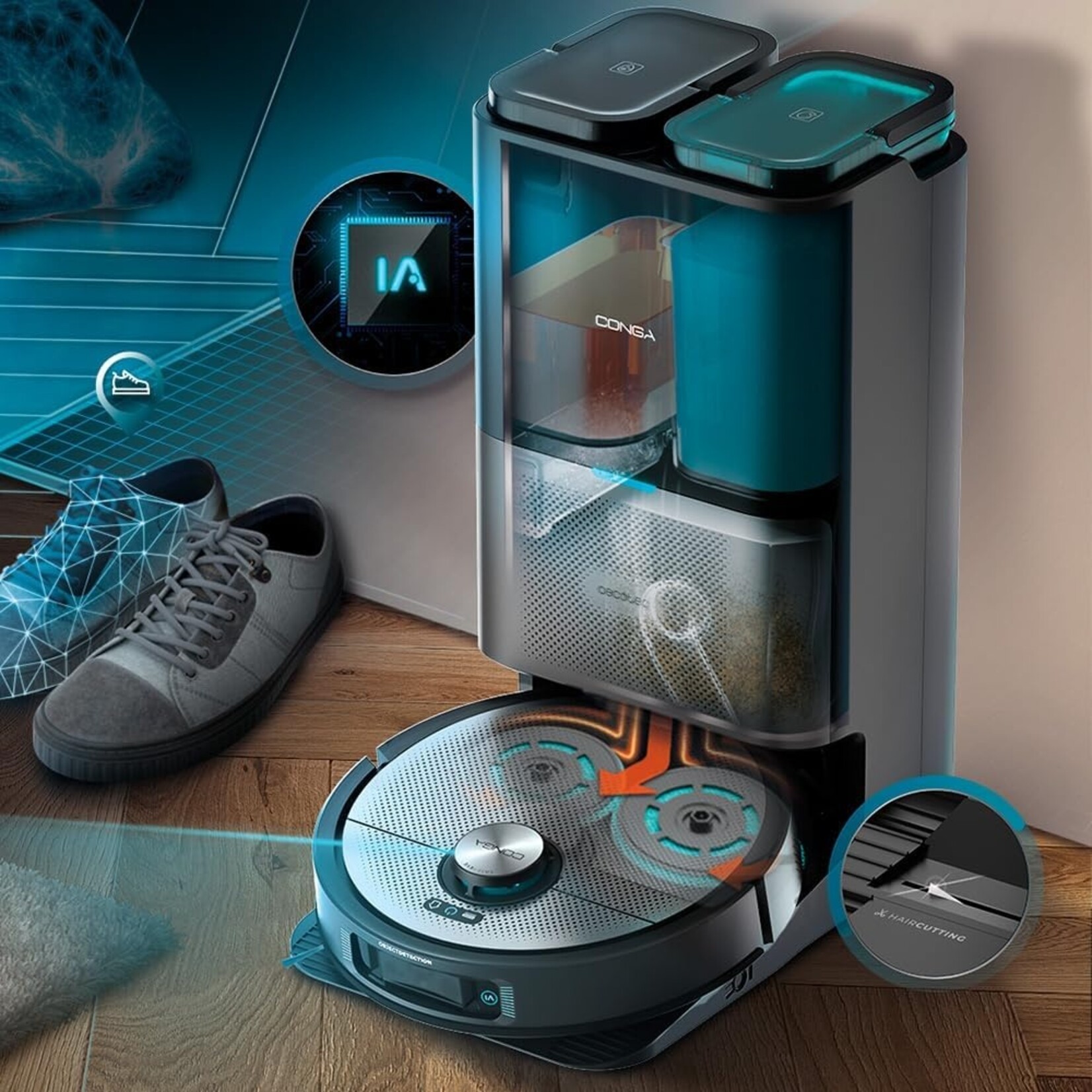 Cecotec Cecotec Conga 20090 ProAI InfinitySoap Cut&Spa Robot