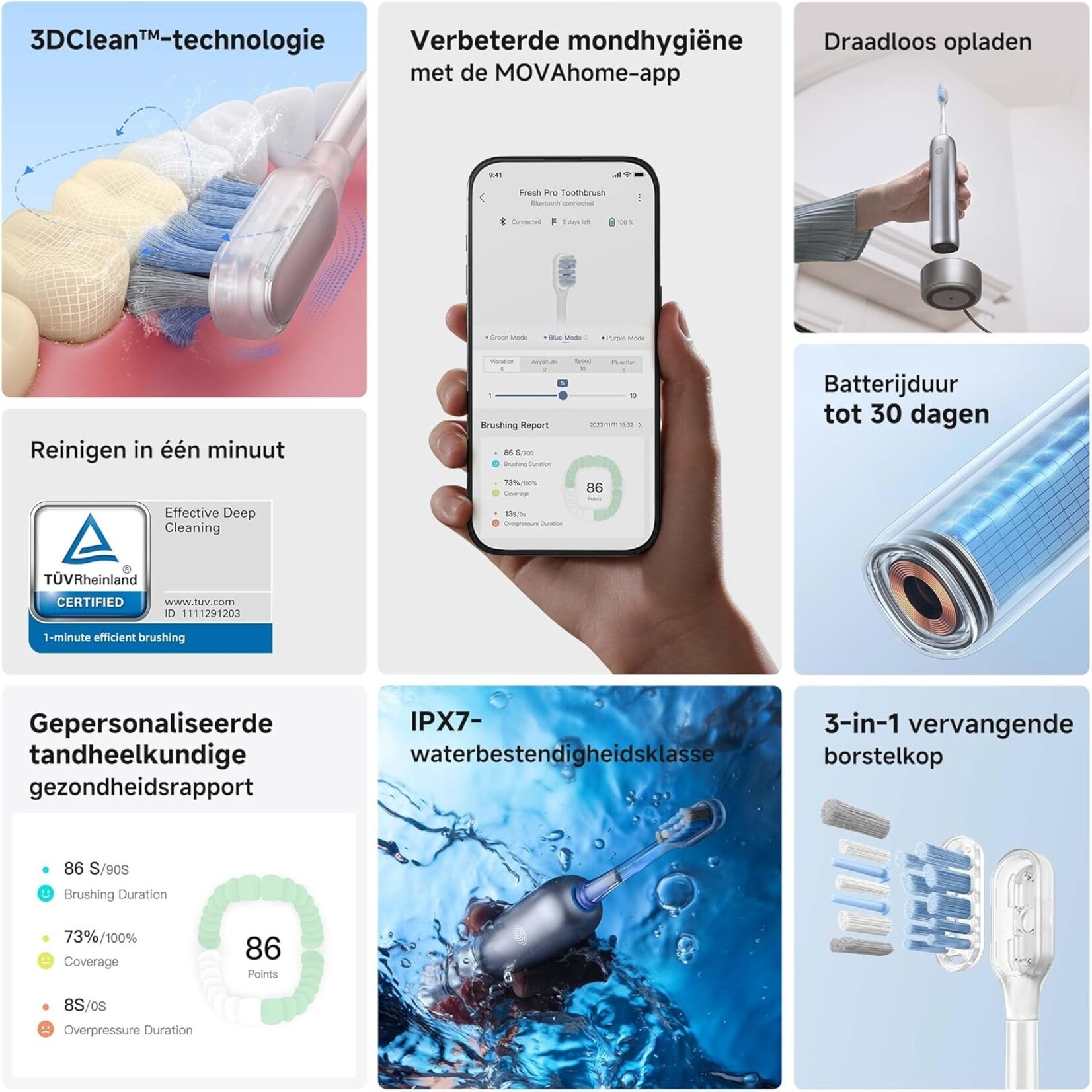 Mova Mova Fresh Pro 3DClean Silver