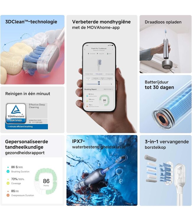 Mova Mova Fresh Pro 3DClean Silver