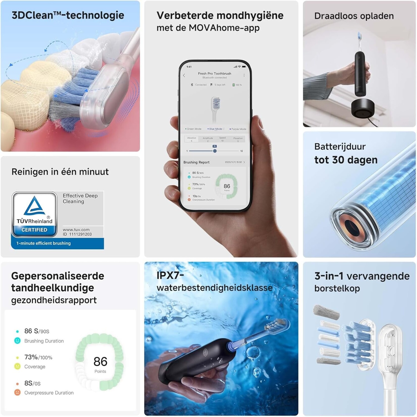 Mova Mova Fresh Pro 3DClean Black