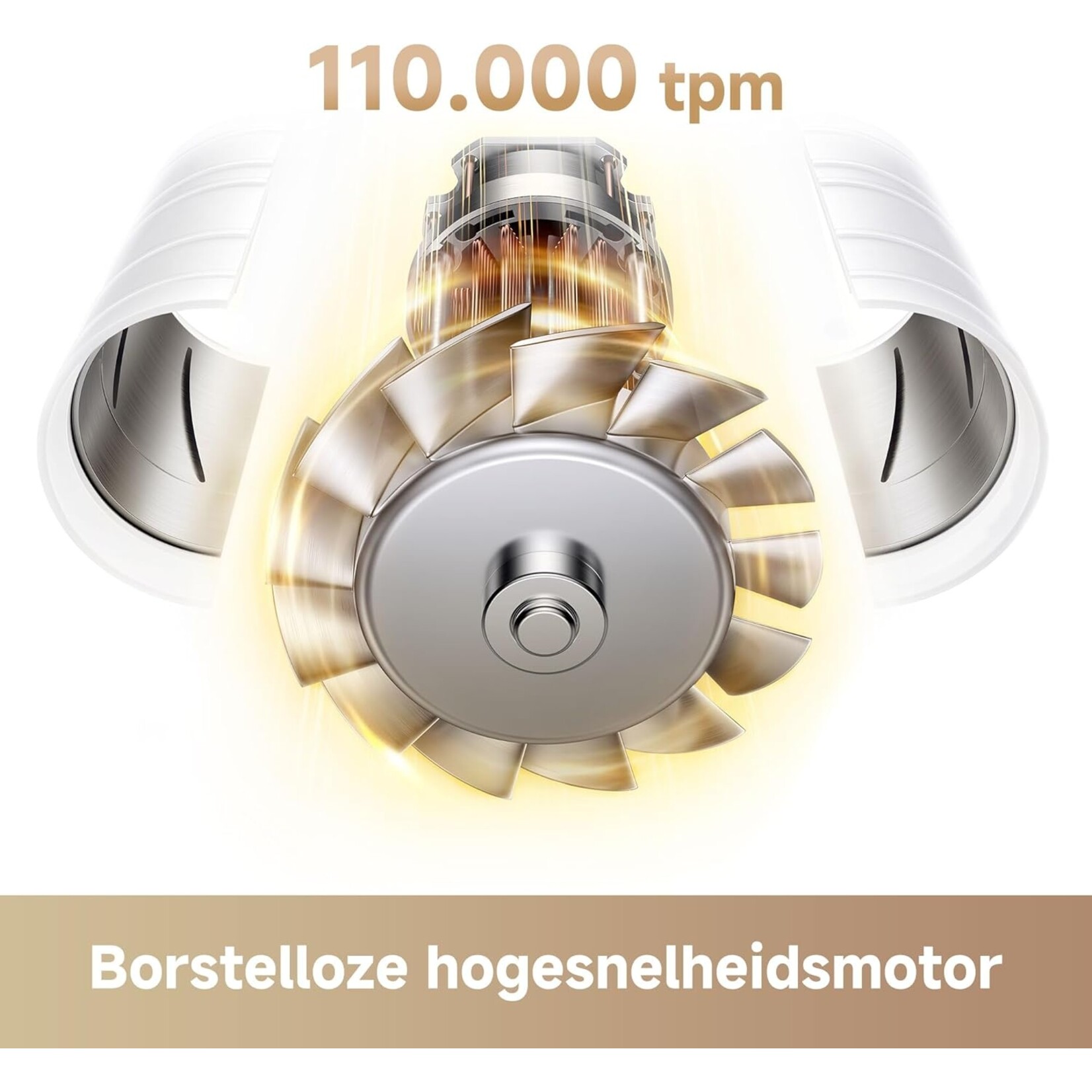 Mova Mova Personal Care High-Speed Hair Dryer Turbo White