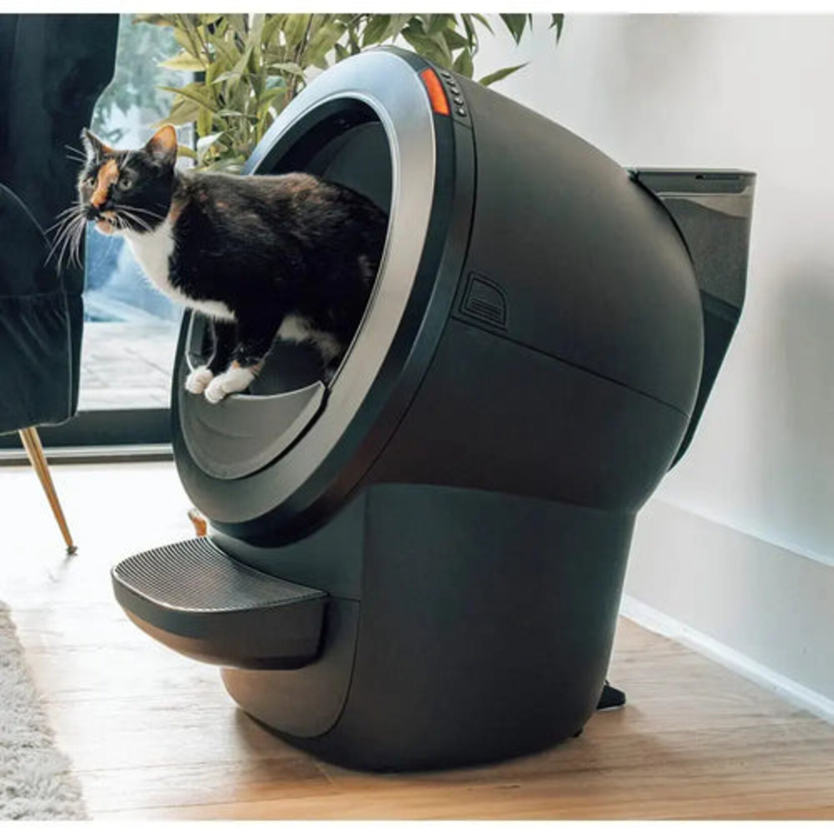 Litter-robot Whisker LitterHopper Distributeur de Litière & Capot (Noir)