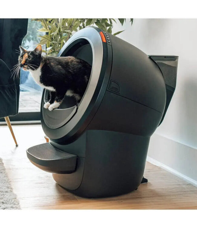 Litter-robot Whisker LitterHopper Strooisel Dispenser & Bonnet (Zwart)