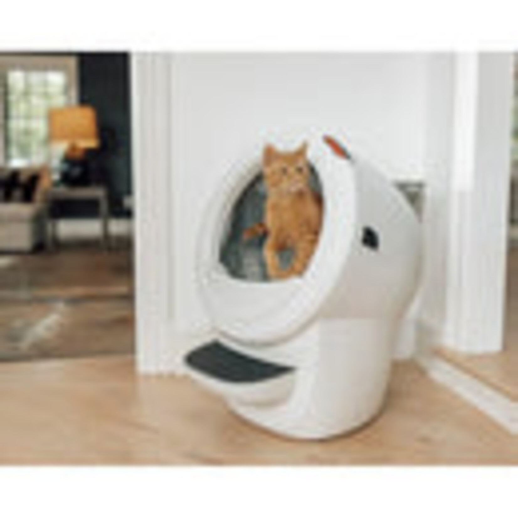 Litter-robot Whisker LitterHopper Strooisel Dispenser & Bonnet (Wit)