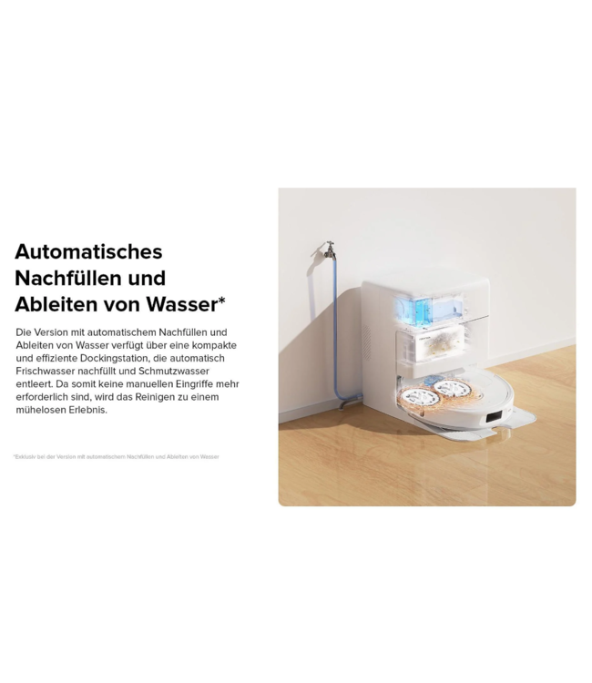 Roborock roborock Q Revo PLUS Blanc avec raccordement d'eau