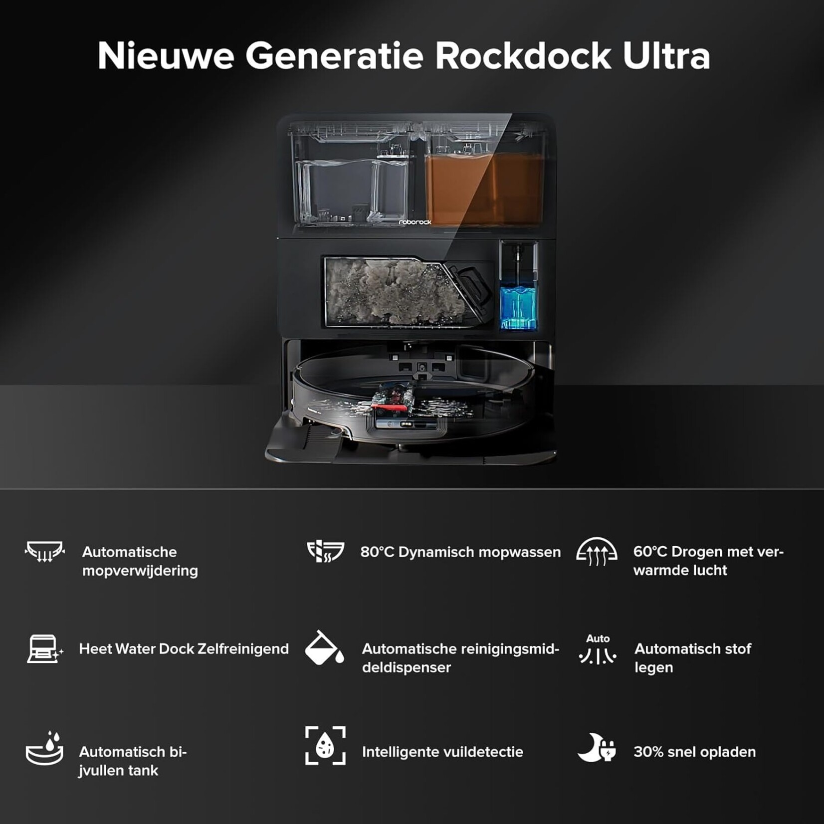 Roborock Roborock Saros  10  Zwart